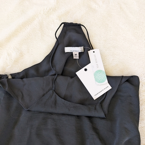 NWT Fourteenth Place Black Bodysuit Size M - Picture 2 of 7